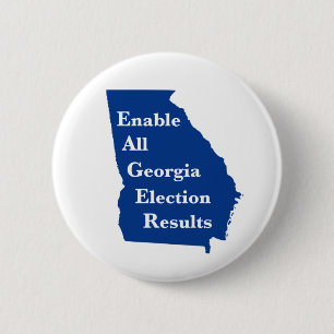 Alle verkiezingsuitslagen voor Georgië inschakelen Ronde Button 5,7 Cm