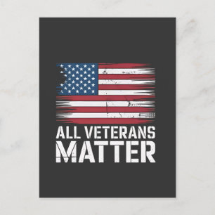 Alle Veteran Matter Amerikaanse 4 juli Patriottisc Feestdagenkaart