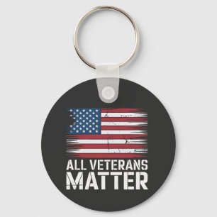 Alle Veteran Matter Amerikaanse 4 juli Patriottisc Sleutelhanger