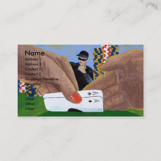 Alle Visitekaartjes in Poker (Voorkant)