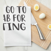 Alle voedsel moet naar het lab gaan om te testen,  theedoek (Quarter Fold)