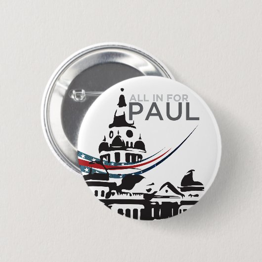 Alle voor Paul - Courthouse Button (Voorkant /achterkant)