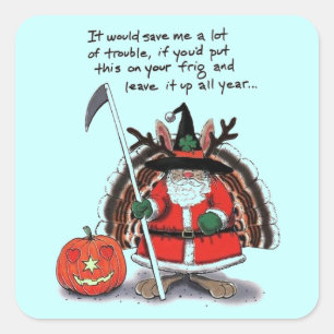 Alle voorvallen gedekt vierkante sticker