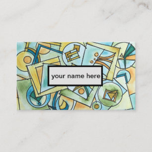 Alle vormen en maten-moderne Bauhaus-geometrische Visitekaartje