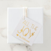 Alle vreugde | Aangepaste cadeautjes voor feestdag Bedankjes Labels (Met doos)