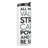 Alle vrouwen zijn trommel thermosbeker (Gedraaid links)