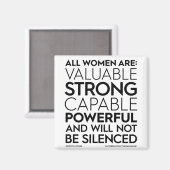 Alle vrouwen zijn vierkant magneet (Voorkant / Achterkant)