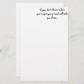 Alle wegbenodigdheden briefpapier (Voorkant / Achterkant)