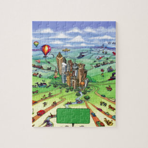 Alle wegen leiden naar Atlanta Georgia Legpuzzel