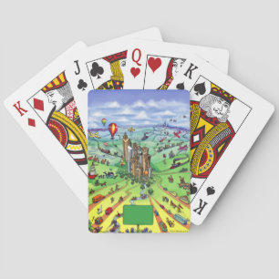Alle wegen leiden naar Atlanta Georgia Pokerkaarten