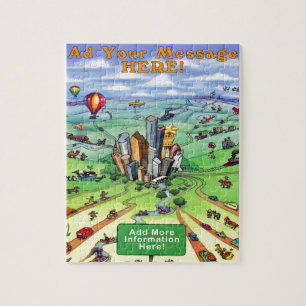 Alle wegen leiden naar Houston Texas Legpuzzel