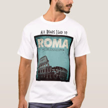Alle wegen leiden Roma Colosseum  ontwerp