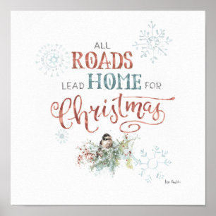 Alle wegen leiden voor Kerstmis naar huis Poster
