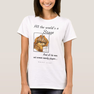 Alle werelden vormen een podium t-shirt