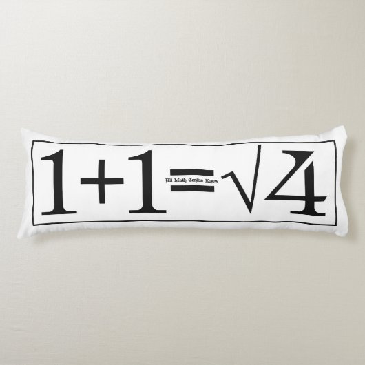 Alle Wiskunde Genius Know Lichaamskussen (Voorkant)