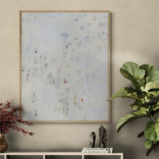 Alle witte Abstracte muurschildering Art Print