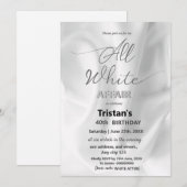 Alle witte affaire of partij kaart (Voorkant / Achterkant)