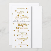 Alle witte affaire verrassing kaart (Voorkant / Achterkant)