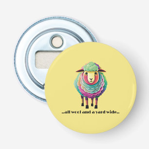 Alle Wol en een Yard Wide Button Flesopener