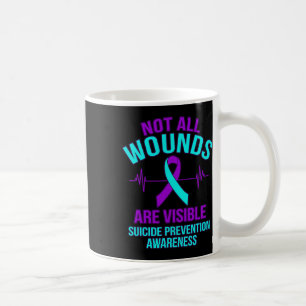 Alle wonden zijn zichtbaar Happy Suicide Awareness Koffiemok