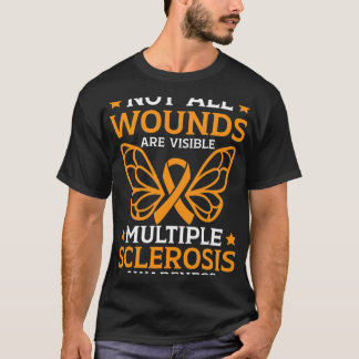 Alle wonden zijn zichtbaar multiple sclerose t-shirt