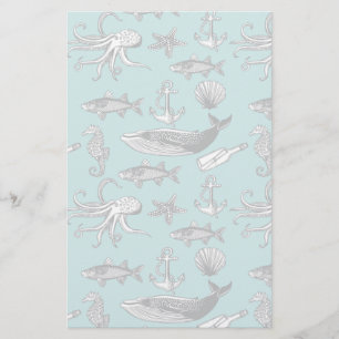 Alle Zee Patroon Briefpapier