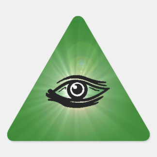 Alle Zien Eye Triangle Sticker