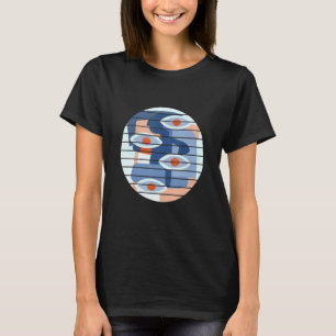 Alle Zien Ogen Kleurrijke Abstracte Kunst T-shirt