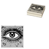 Alle zien oog rubber stempel (Gestempeld)