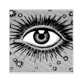 Alle zien oog rubber stempel (Afrduk)