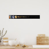 Alle Zonnesysteemlichamen groter dan 200 mijl Poster (Keuken)