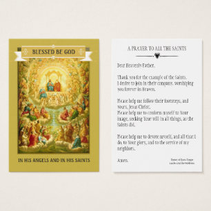 ALLE ZUIVERE DAG PRAYER CELEBRATION HOLY KAARTEN VISITEKAARTJE