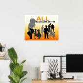 Alle zwarte liften poster (Thuiskantoor)