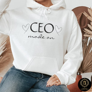 Alledaagse Casual Hoodie – CEO Modus Aan