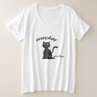 alledag is caturday grote maat t-shirt