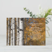 Allée d'Aspen dans les invitations oranges de (Debout devant)