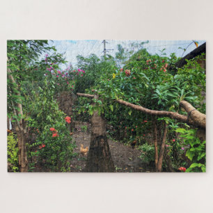 Allée de jardin au bord de la maison Puzzle