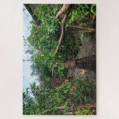 Allée de jardin au bord de la maison Puzzle (Vertical)