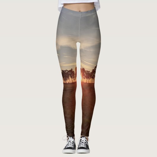 Allée de pins - Leggings pour femmes (Devant)