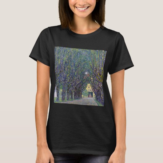 Allee in Schloss Kammer, Gustav Klimt T-shirt (Voorkant)