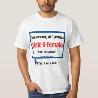 Alleen 2 Geslachten T-shirt ~ Voor alleen MANNEN