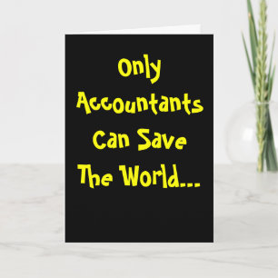 Alleen accountants redden wereld inspirerende woor kaart