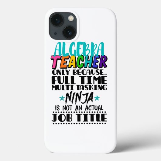 Alleen algebra-leraar omdat fulltime multi Case-Mate iPhone case (Achterkant)