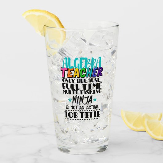 Alleen algebra-leraar omdat fulltime multi glas (Voorkant ijs)