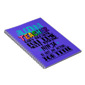 Alleen algebra-leraar omdat fulltime multi notitieboek (Rechterzijde)