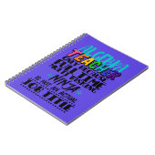 Alleen algebra-leraar omdat fulltime multi notitieboek (Linkerzijde)