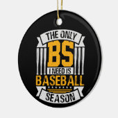 Alleen als ik alleen maar honkbalseizoen nodig heb keramisch ornament (Links)