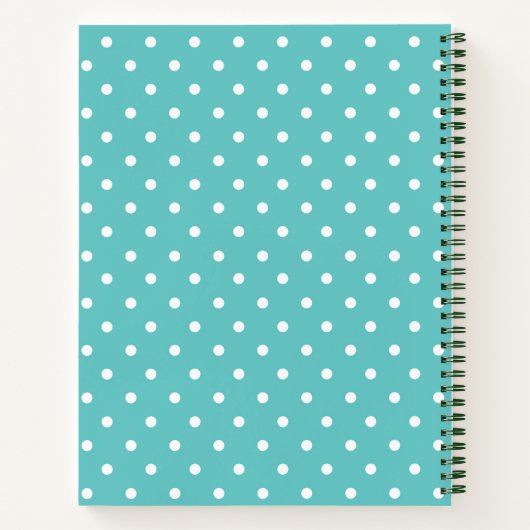 Alleen  ananas en poka Dot Good Vibes Notitieboek (Achterkant)