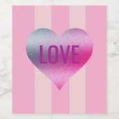 Alleen bachelorette-etiketten voor meisjes wijn etiket (Enkel label)