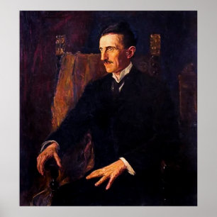 Alleen bekend levensprofiel van Nikola Tesla 1916 Poster